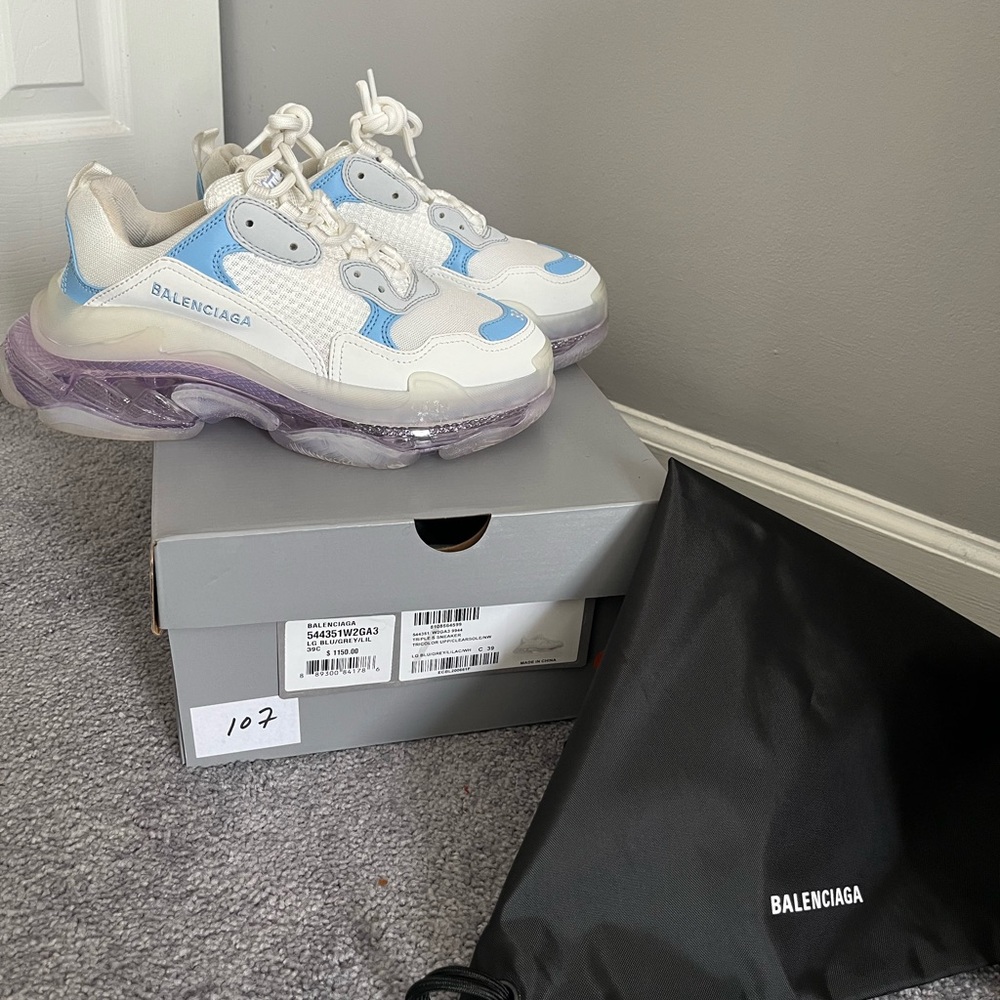 • balenciaga 
• size 39 
• blue and purple balenciaga 
• fast shipping